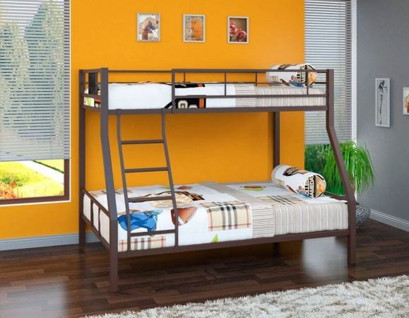 Двухъярусная кровать Гранада-1 коричневая-1