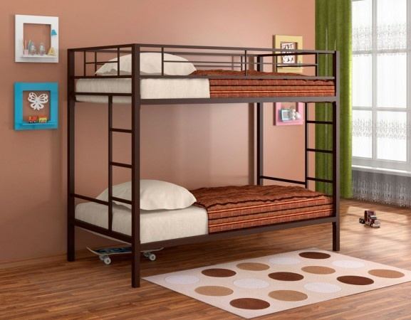 Двухъярусная кровать Севилья коричневая